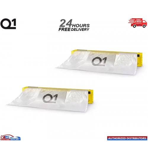 2 X Q1 MASKING FILM SHEETING ROLL 5M X 120M PREMIUM AUTOMOTIVE PROTECTION